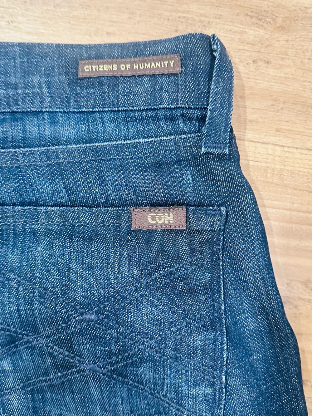 NWOT Citizens Of Humanity “Amber” Dark Blue Luxury Bootcut Jeans - Picture 11 of 12